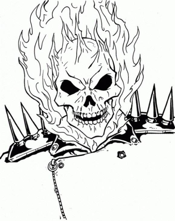 579x730 Ghost Rider Coloring Pages Games Coloring Page For Kids