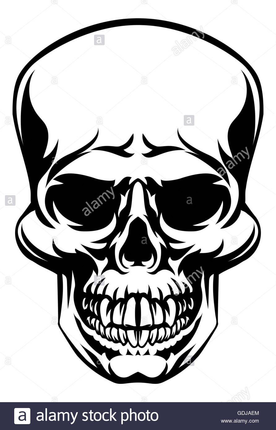 892x1390 A Skull Scary Skull Design Drawing Stock Photo 111656124