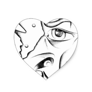 324x324 Draw A Face Stickers Zazzle