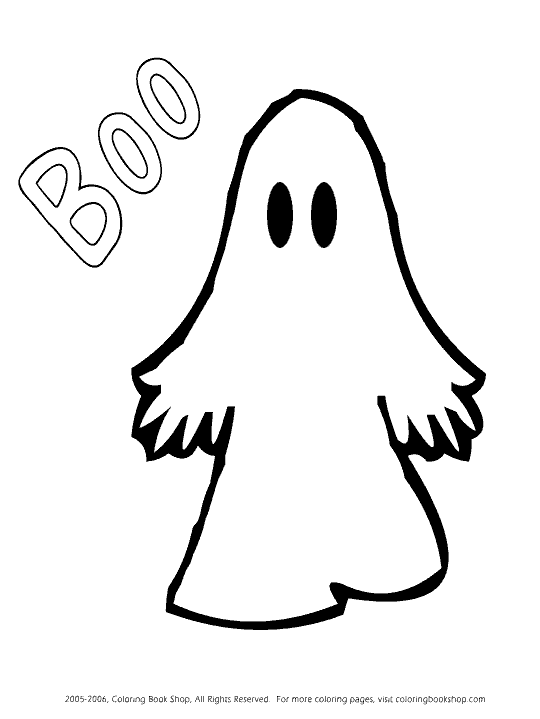 540x719 Free Halloween Printable Coloring Pages Ghost