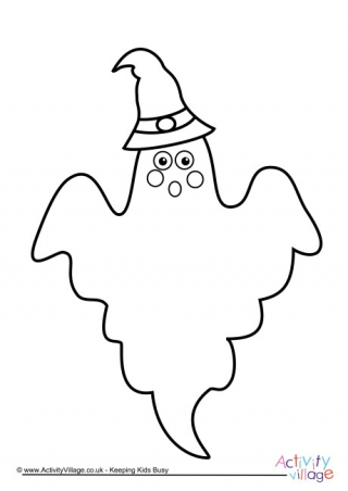 320x452 Ghost Colouring Pages