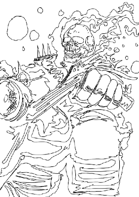 282x400 Mike Kevan Art Dump Wolverine And Ghost Rider Sketch