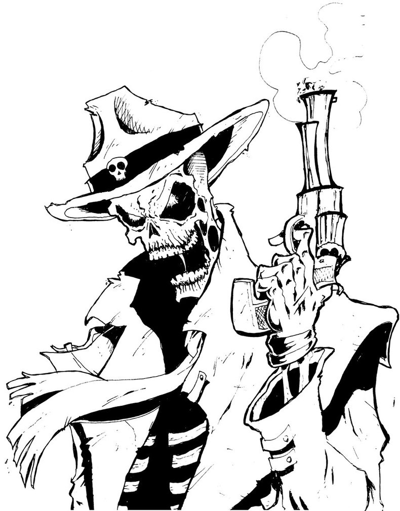 790x1010 Western Ghost Rider By Manthomex