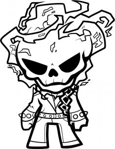 235x302 How To Draw Chibi Ghost Rider Step 9 Terminator