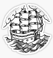 210x230 Ghost Ship Drawing Stickers Redbubble
