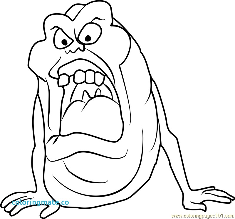 800x743 Ghostbusters Coloring Pages Inspirational Slimer Coloring Page