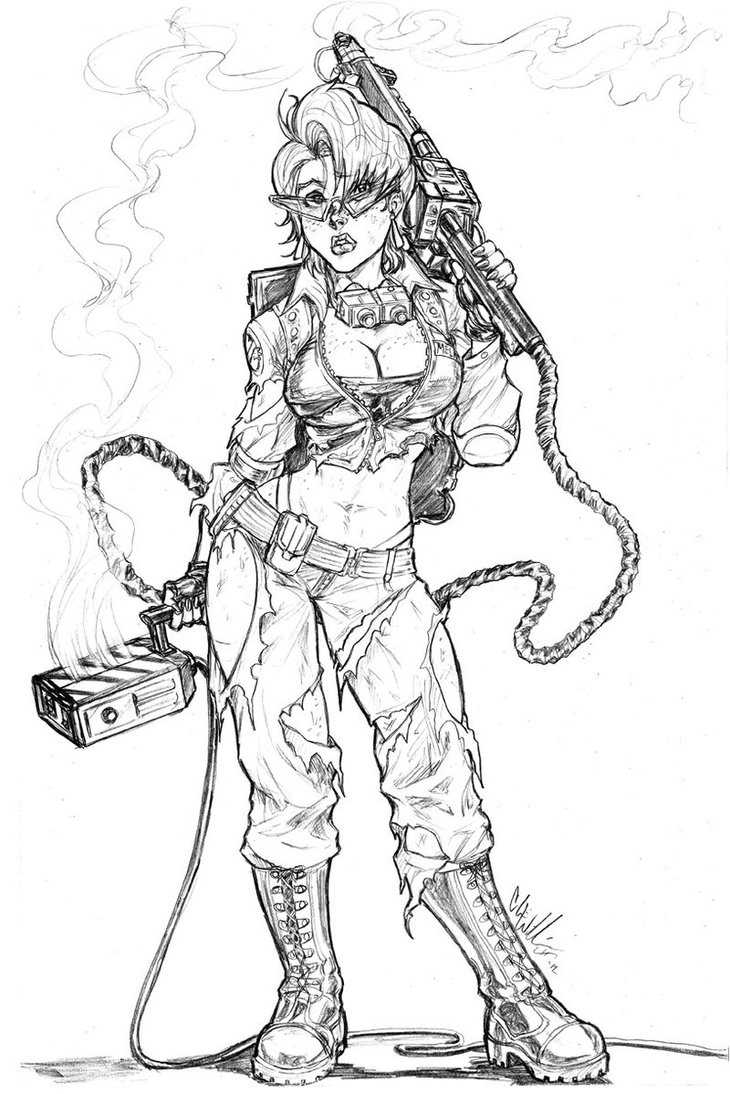 730x1094 Ghostbusters Janine Commish 3 By Cdubbart