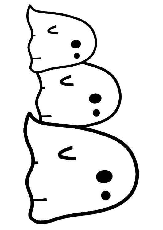 531x750 Coloring Page Ghosts