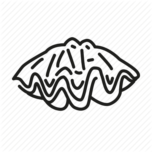 512x512 Animal, Clam, Giant Clam, Sea Life, Shell, Underwater Icon Icon