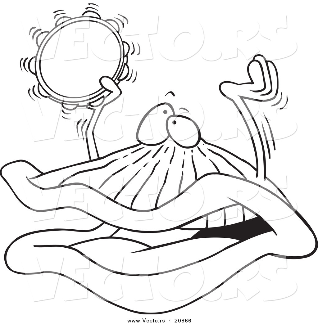 1024x1044 Clam Coloring Page