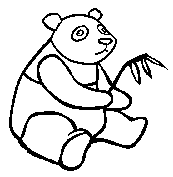 554x565 Giant Panda Coloring Page