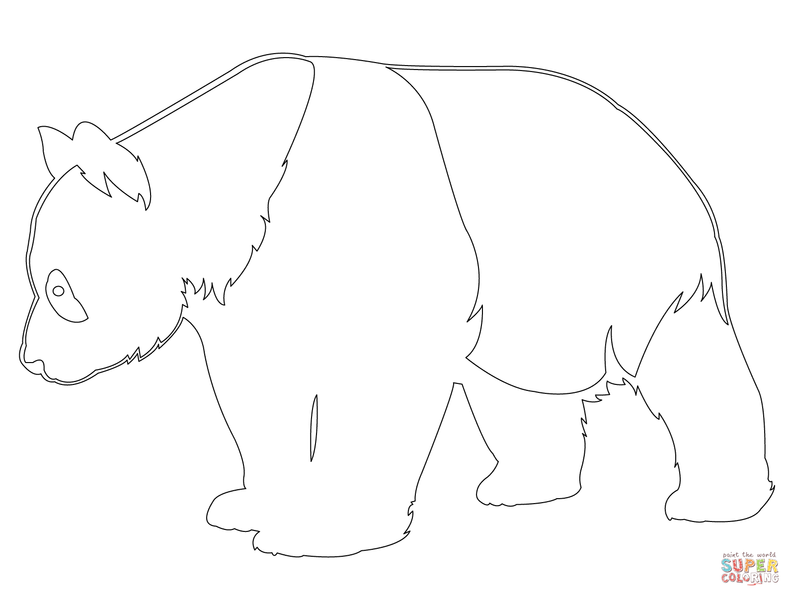 1590x1200 Giant Panda Outline Coloring Page Free Printable Coloring Pages