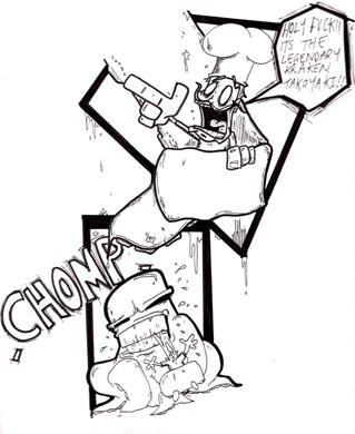 319x390 Giant Squid Sketch