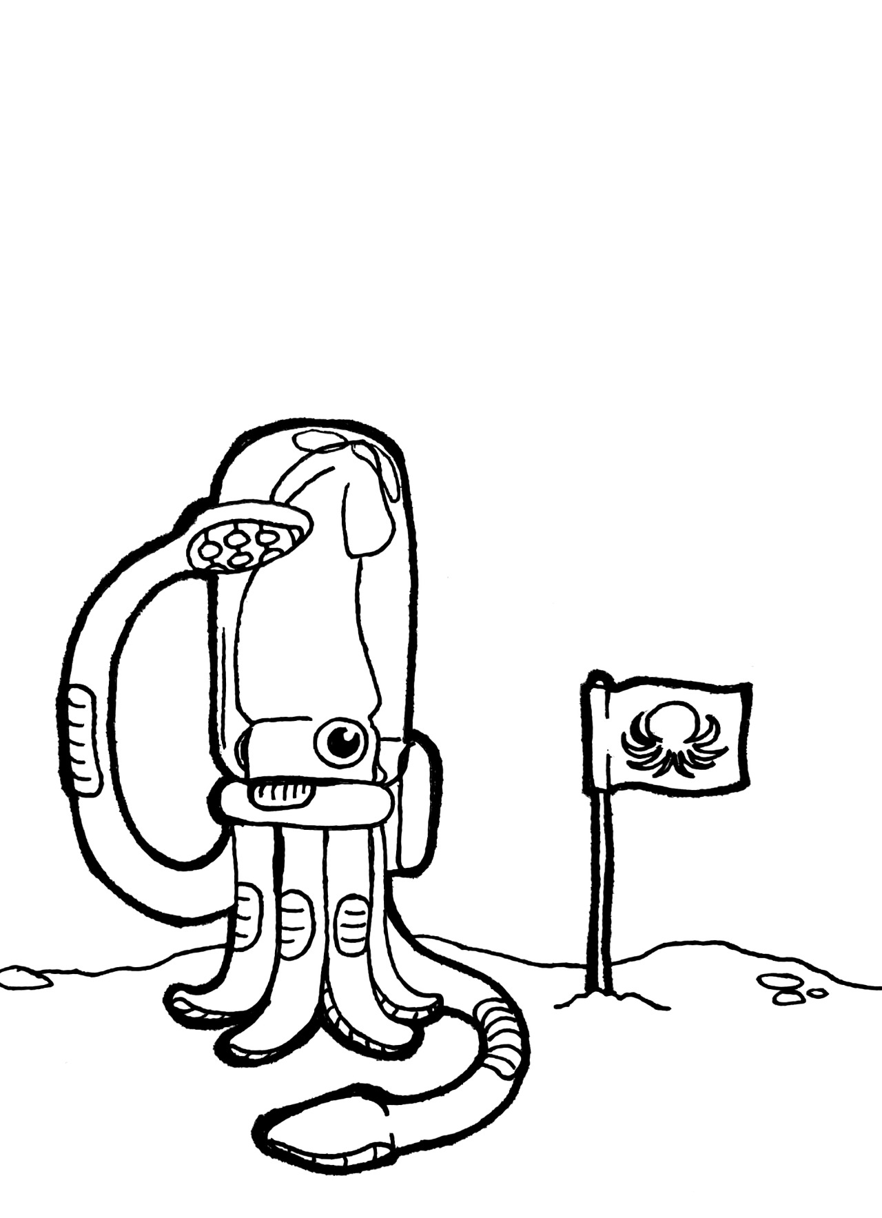 1280x1767 The Draw Something Daily Initiative Space Cadet Luna The Giant