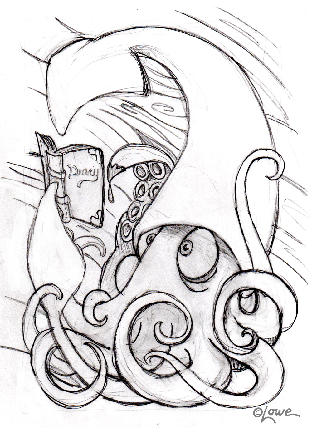 1000x1371 Dave Lowe Design The Blog Eddie Izzard's Giant Squid