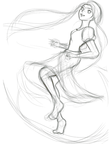 383x496 Rapunzel Gif Process By Jennyshiii