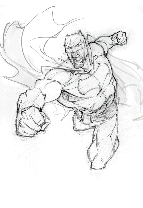 500x724 Batman Sketch