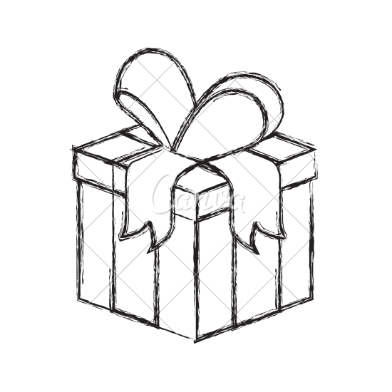 550x550 Gift Box Sketch