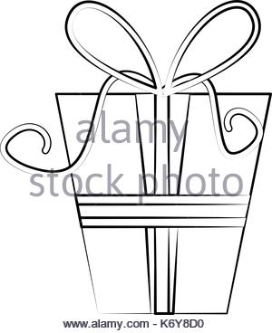 300x368 Gift Box Draw Stock Vector Art Amp Illustration, Vector Image