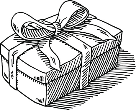 461x371 Hand Drawn Vector Drawing Of A Huge Birthday Cake With 5 Candles