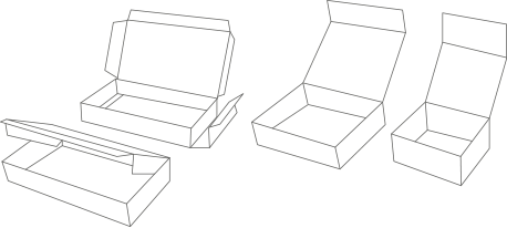 458x206 Small Die Cut Mailers, Wholesale Boxes Vancouver, Gift Boxes