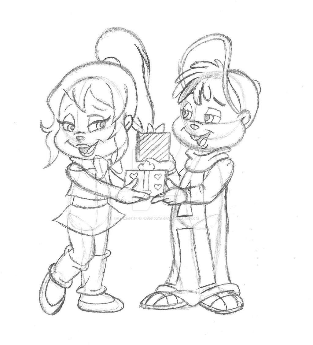 1024x1129 Chipmunk Gift Exchange (Sketch) By Peacekeeperj3low