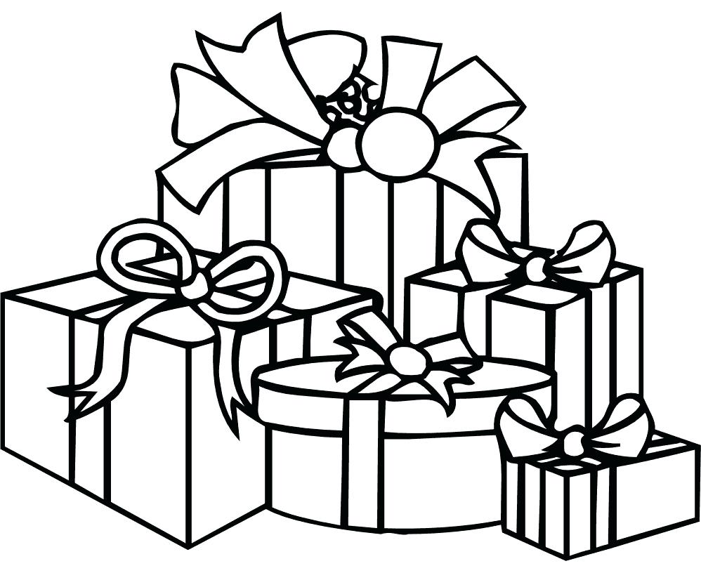 998x816 Coloring Christmas Gift Coloring Pages