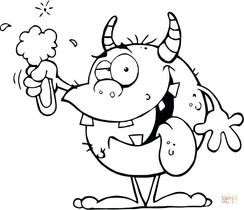 853x733 Gila Monster Coloring Page Click The Happy Monster Creature