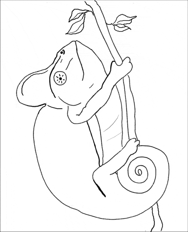 600x739 Gila Monster Coloring Page