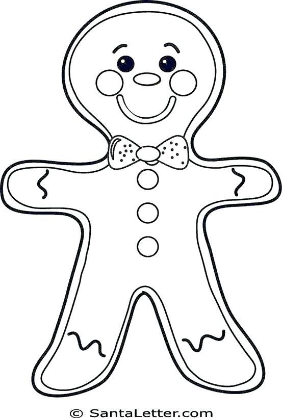 553x820 Gingerbread Man Coloriage Gingerbread Man Coloring Page Free