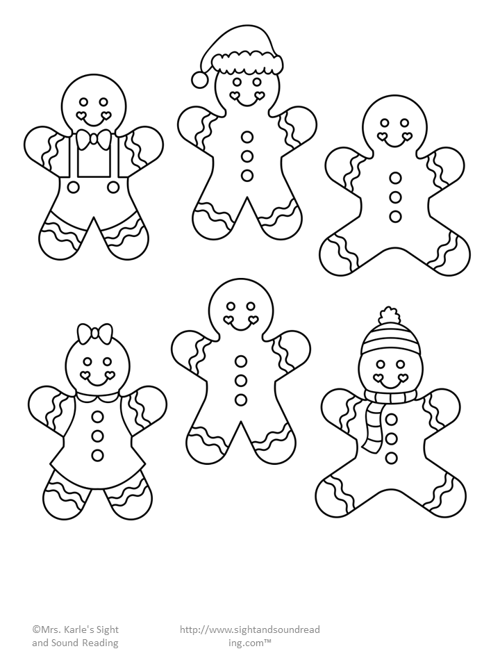 720x960 Gingerbread Man Cutout Template