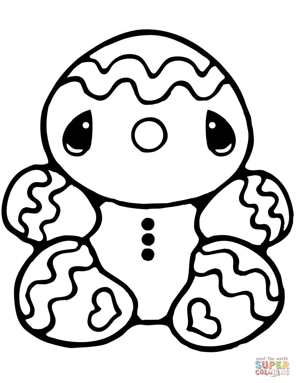 1005x1300 Tiny Gingerbread Man Coloring Page Free Printable Coloring Pages