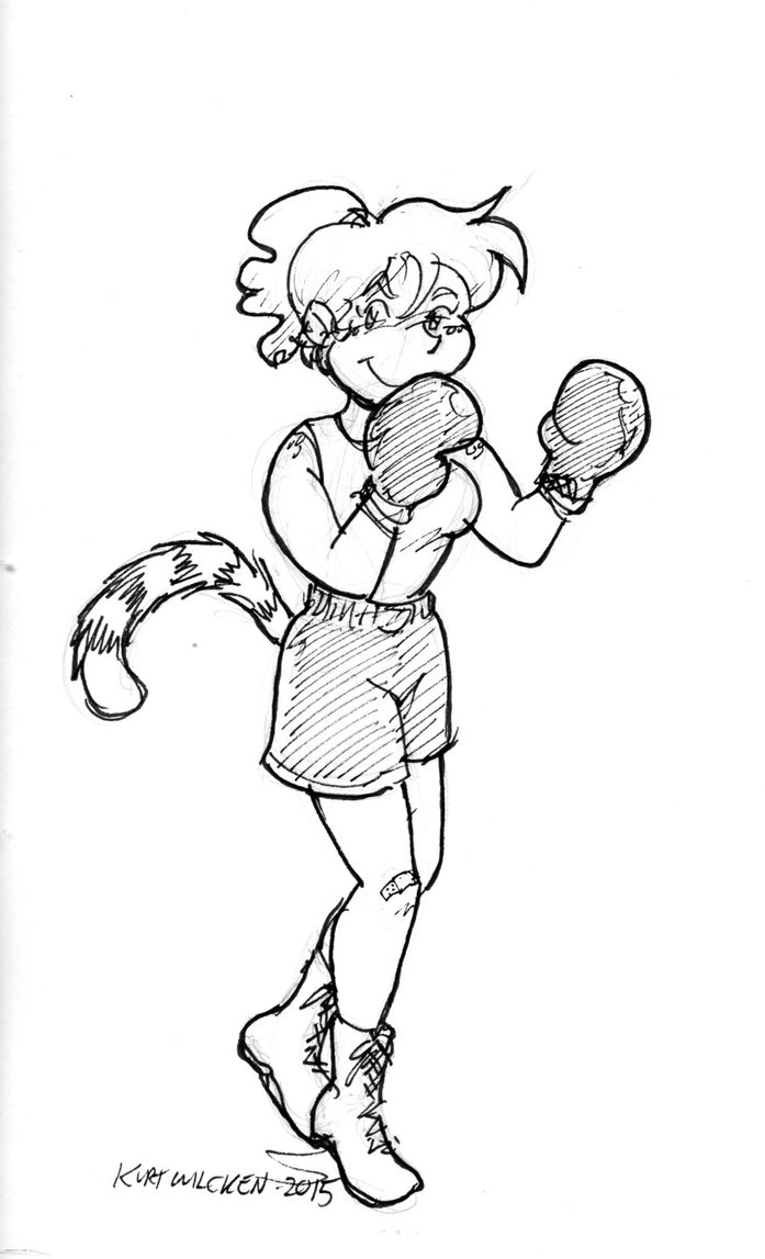 697x1147 Ginger Boxing By Kurtoons