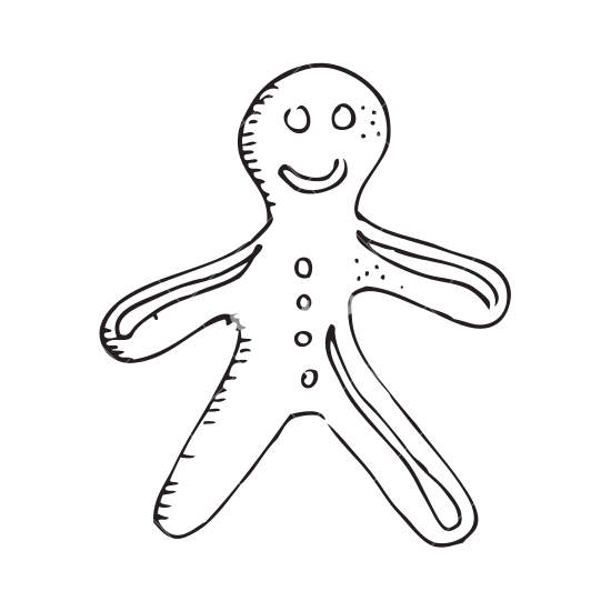 550x550 Delicious Ginger Cookie Drawing