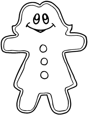 364x480 Gingerbread Girl Coloring Page Free Printable Coloring Pages
