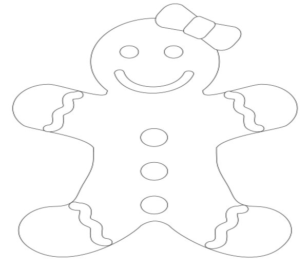 Gingerbread Drawing at GetDrawings | Free download