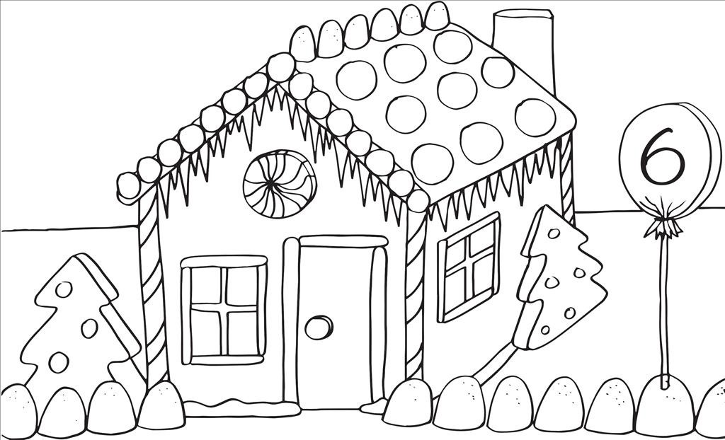 1024x622 Top Gingerbread House Coloring Page Imagine Unknown Resolutions