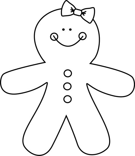 476x550 Gingerbread Man Pain Clipart