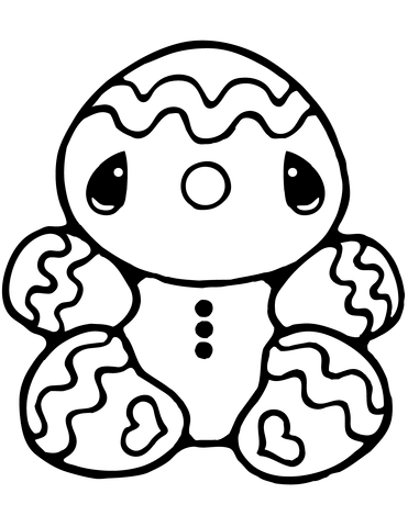 371x480 Tiny Gingerbread Man Coloring Page Free Printable Coloring Pages