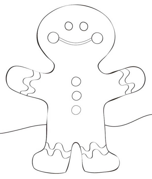 Gingerbread Man Drawing at GetDrawings | Free download