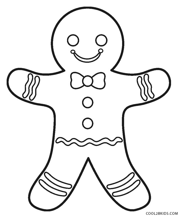 769x916 Free Printable Gingerbread Man Coloring Pages For Kids Cool2bkids