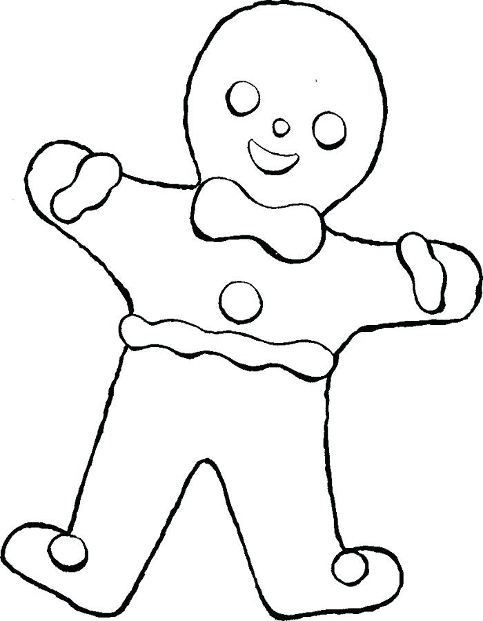 700x900 Coloring Pages Gingerbread Man