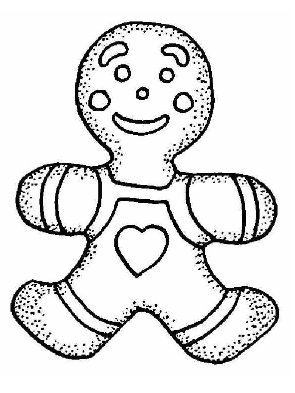 591x788 Gingerbread Man Cartoon Coloring Pages Download(16)