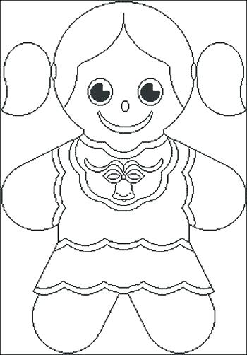 350x502 Coloring Pages Gingerbread Man Colouring Pages Gingerbread Man