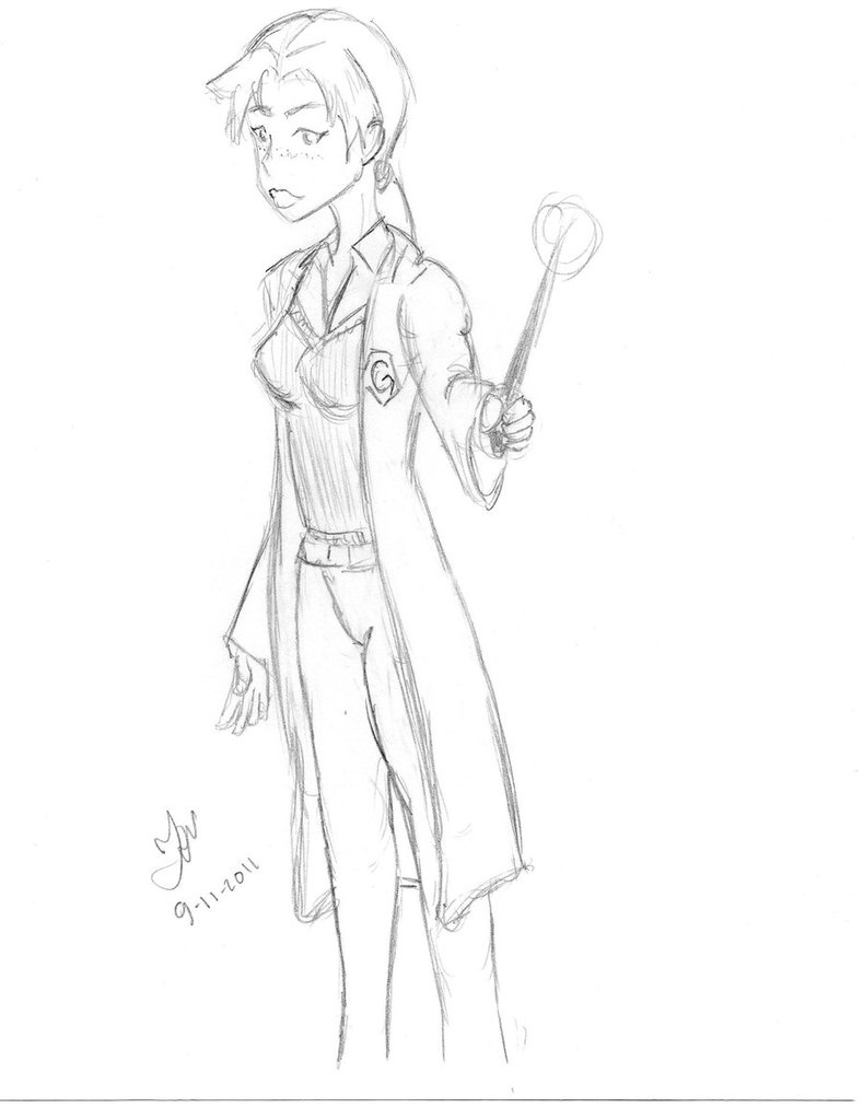 789x1013 Ginny Weasley Free Sketch By Brutus87
