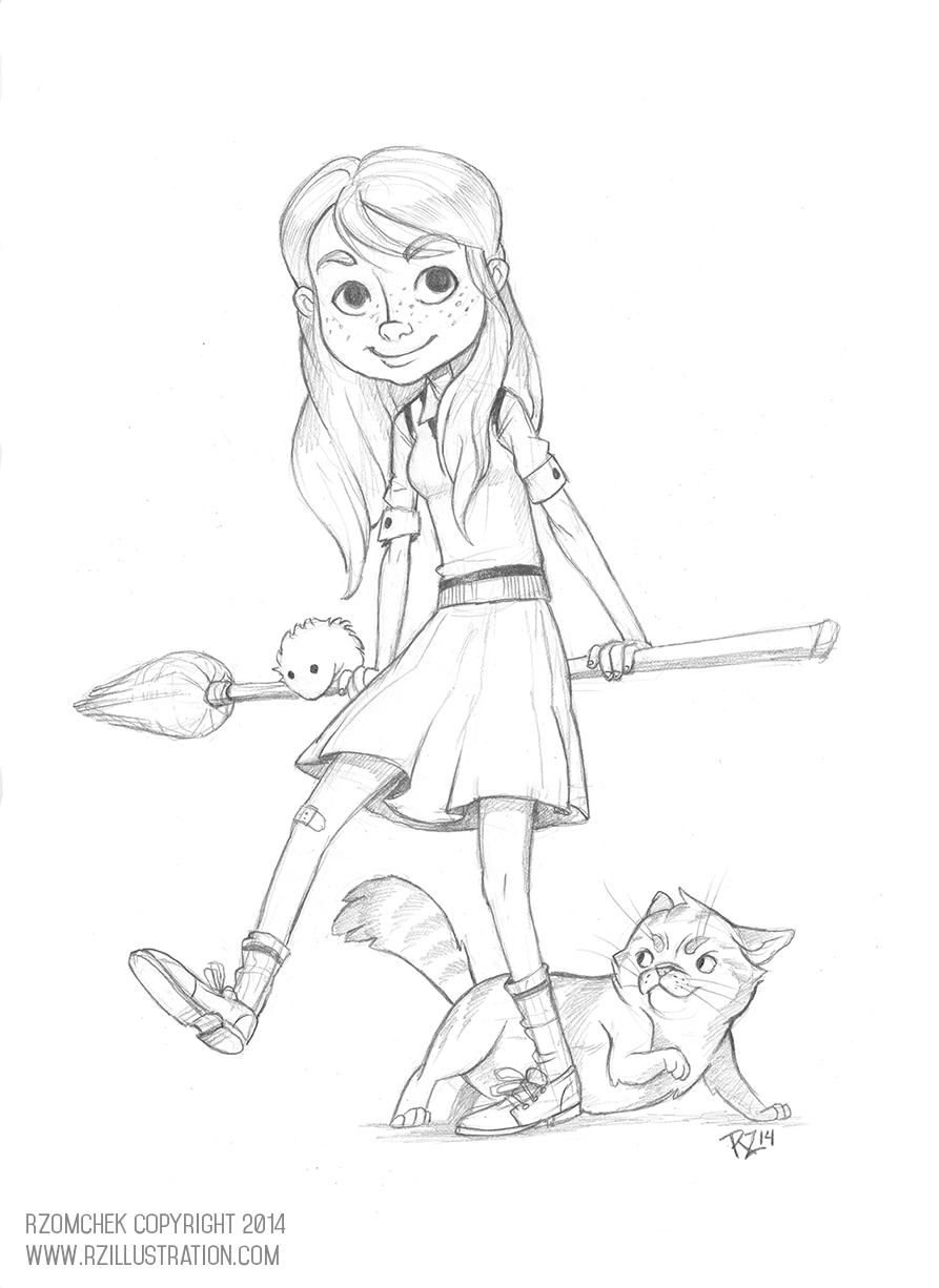 893x1226 Ginny Weasley With Arnold Amp Crookshanks By Rebecca Zomchek Harry