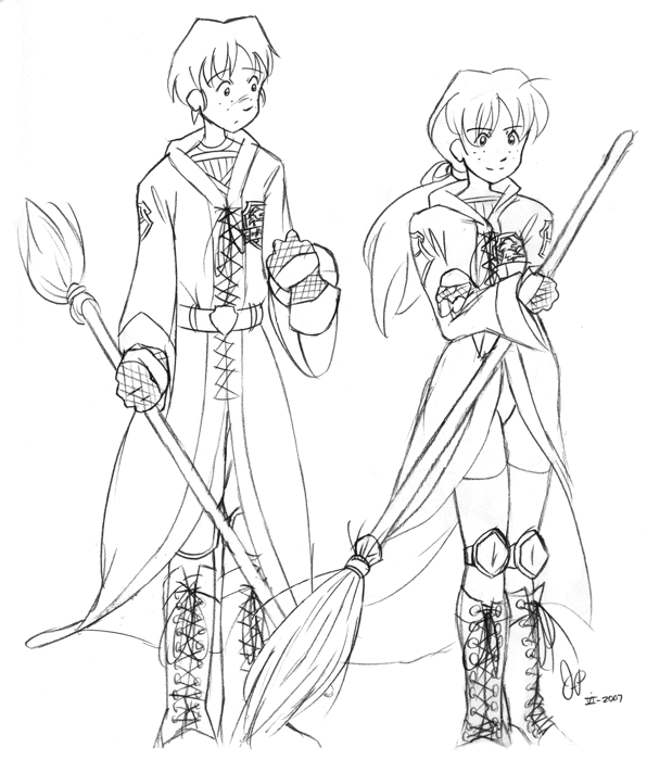 596x700 Ron And Ginny Weasley By Jsstaedtler