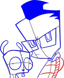 249x302 How To Draw How To Draw Zim And Gir
