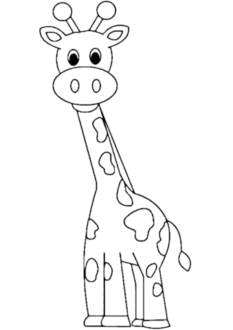 339x480 Cartoon Giraffe Coloring Page Free Printable Coloring Pages
