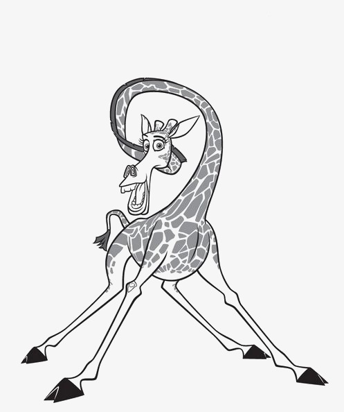 497x594 Giraffe, Hand Painted Giraffe, Cartoon Giraffe, Animal Png Image